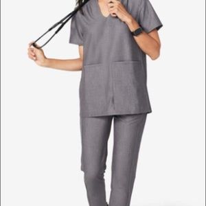 Brand new Figs scrub top size small color graphite
